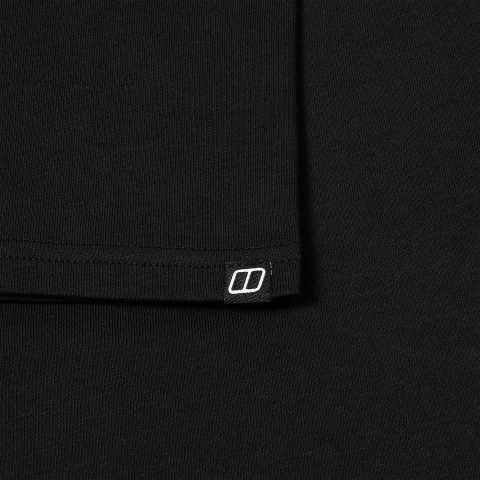 Unisex Pioneer Circular Logo Tee - Jet Black