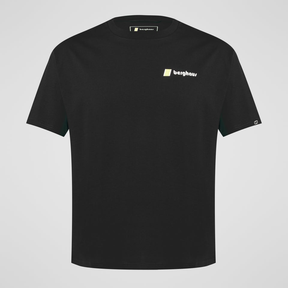 Unisex Pioneer Circular Logo Tee - Jet Black