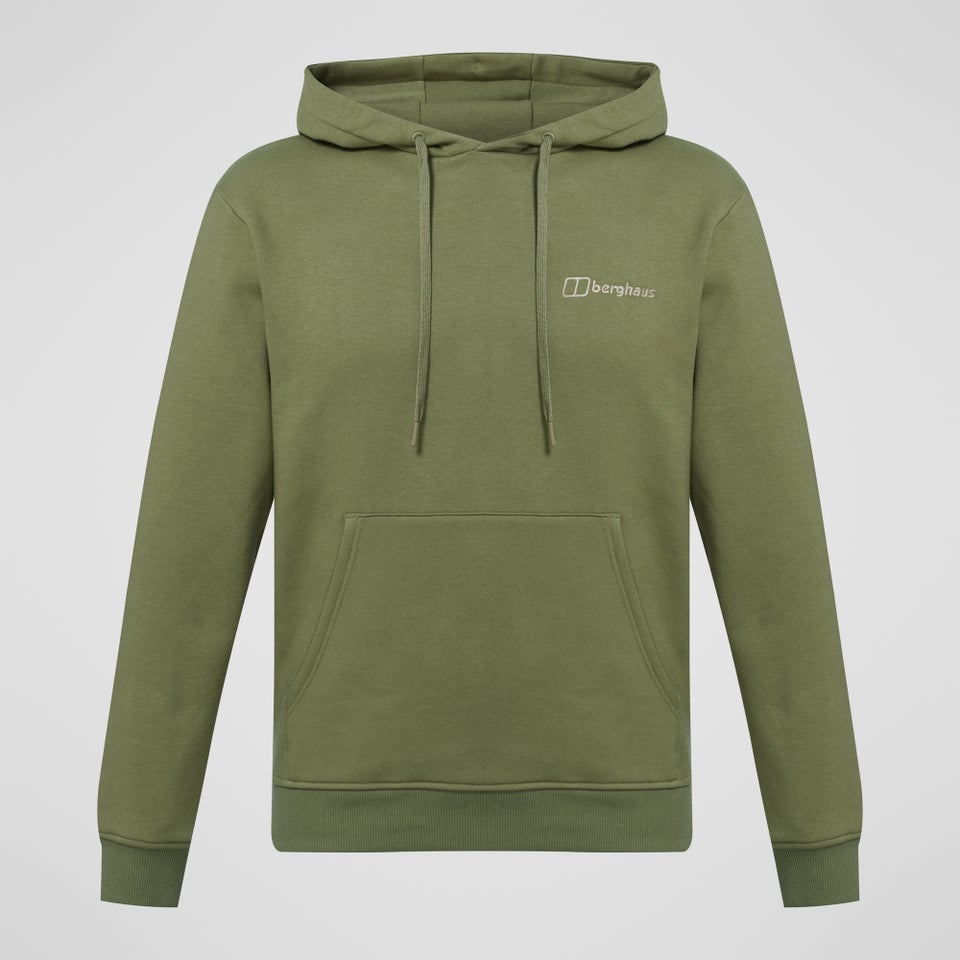 Men's Small Logo Hoody - Green