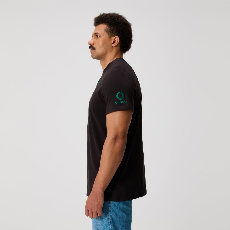 Mens Ireland Team Cotton Tee Black
