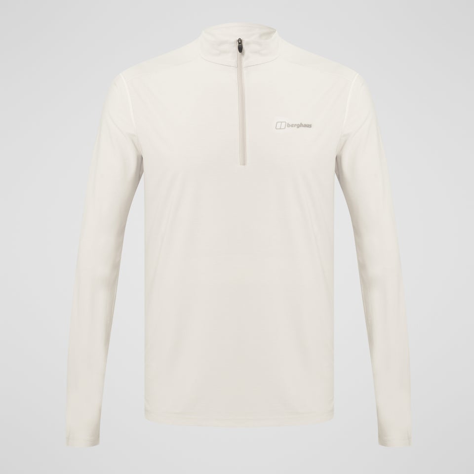 Men's  24/7 Half Zip Long Sleeve Tech Tee - Grey