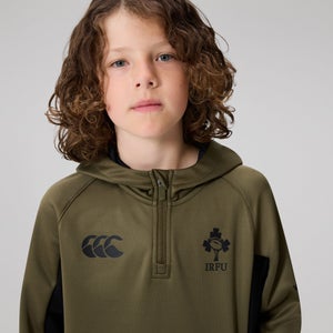 CANTERBURY IRE OH ZIP TRAINING HOODY K JU GREEN/BLA