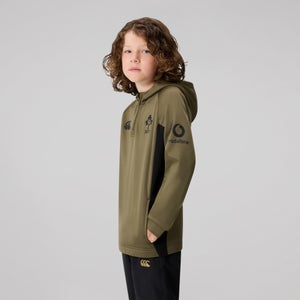 CANTERBURY IRE OH ZIP TRAINING HOODY K JU GREEN/BLA