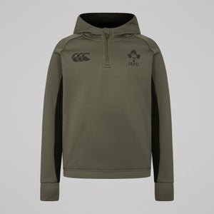 CANTERBURY IRE OH ZIP TRAINING HOODY K JU GREEN/BLA