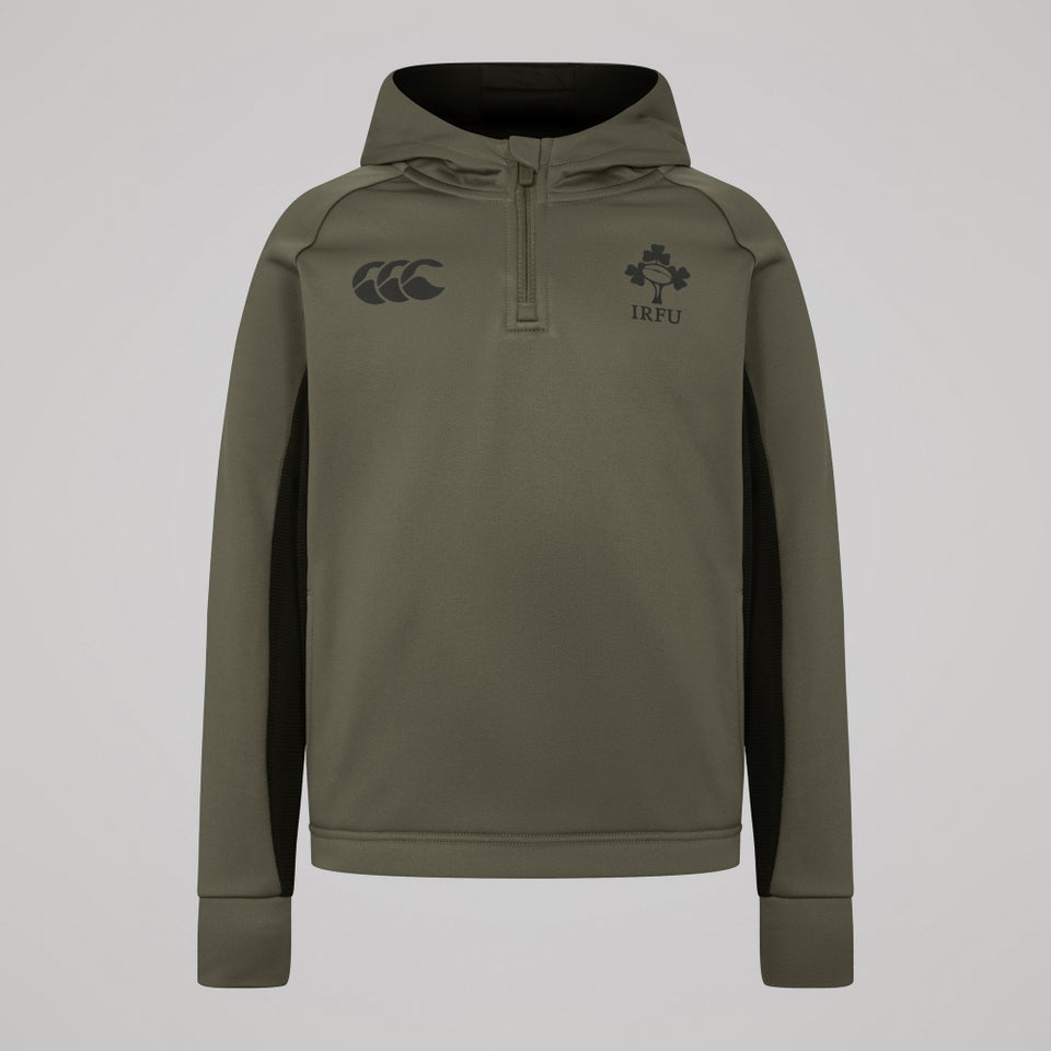 Junior Unisex Zip Training Hoody Green/Black