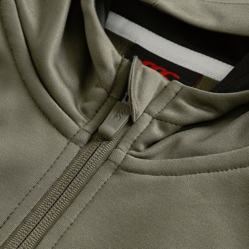 Junior Unisex Zip Training Hoody Green/Black