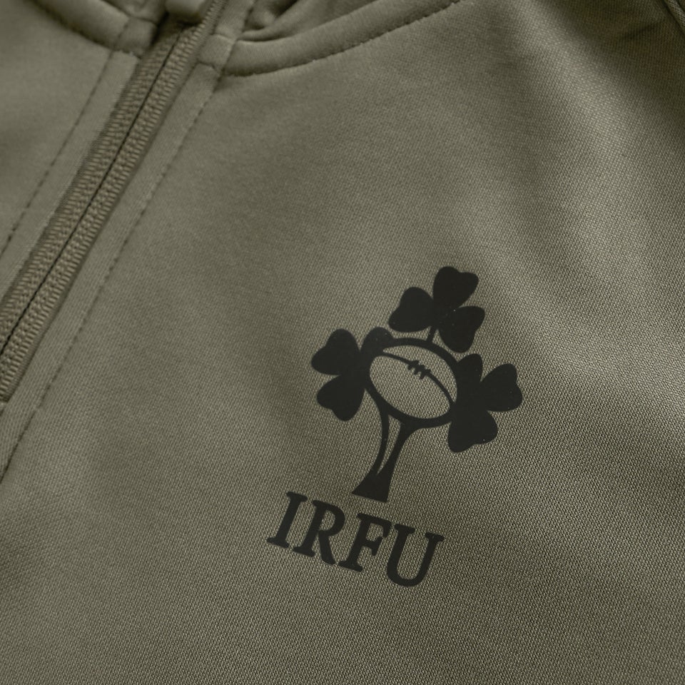 Junior Unisex Zip Training Hoody Green/Black