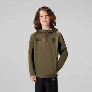 CANTERBURY IRE OH ZIP TRAINING HOODY K JU GREEN/BLA
