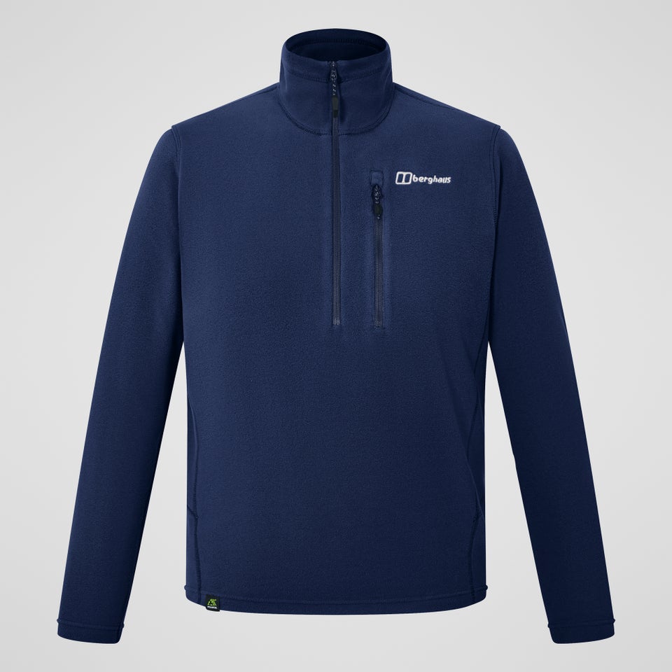 Men's Prism Micro Half Zip Polartec Fleece  - Blue