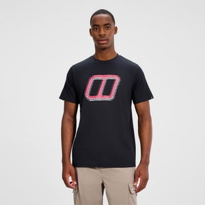 Men's Glitched Blocks Tee - Black