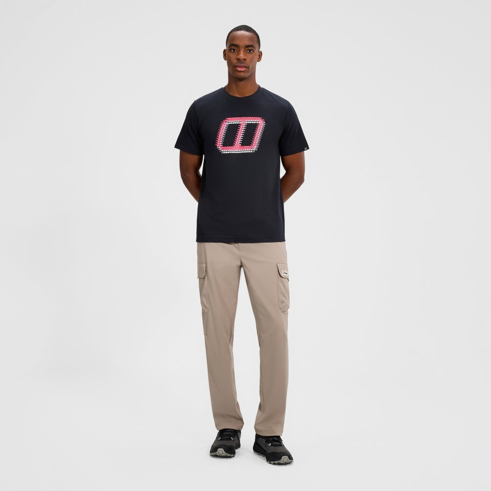 Men's Glitched Blocks Tee - Black