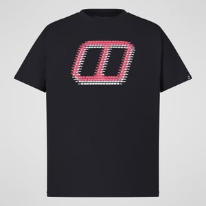 Men's Glitched Blocks Tee - Black