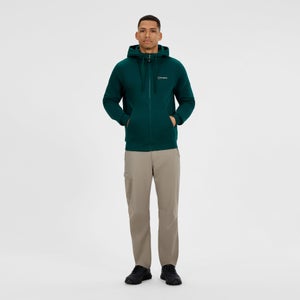 Logo Hoody mit Reißverschluss für Herren - Grün