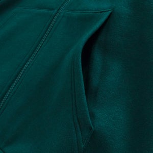 Men's Logo Full Zip Hoodie  - Green