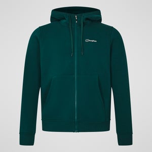 Men's Logo Full Zip Hoodie  - Green