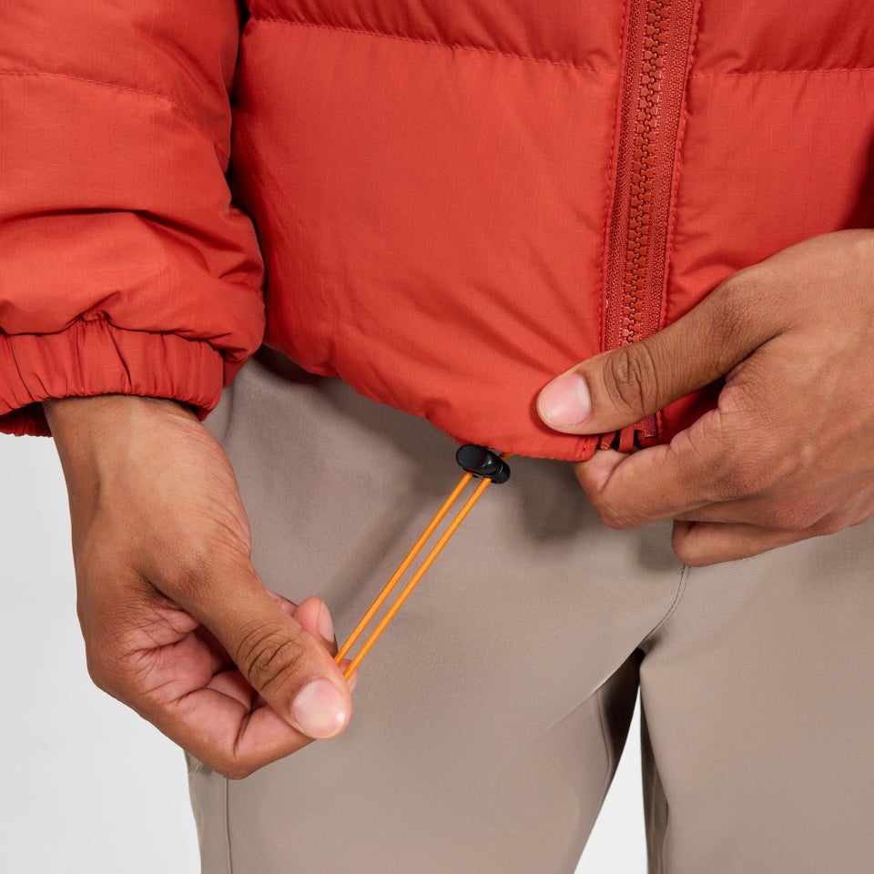 Men's Fulstow Reversible Down Jacket - Orange/Grey