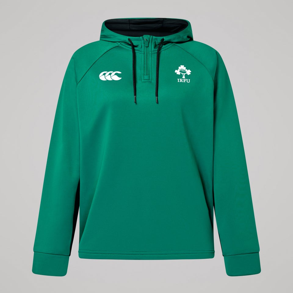 Womens Ireland Overheadzip Training Hoody (NB) Green/Black