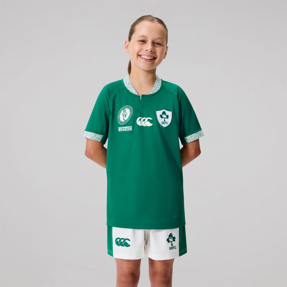 Junior Unisex Ireland WRWC Home Pro Jersey Green