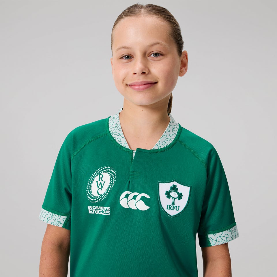Junior Unisex Ireland WRWC Home Pro Jersey Green