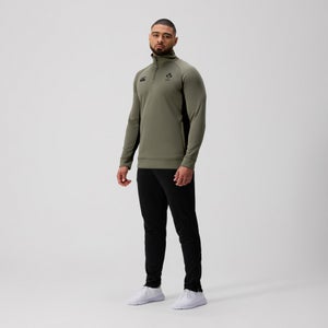 Mens Ireland 1/4 Zip Training Top Green/Black