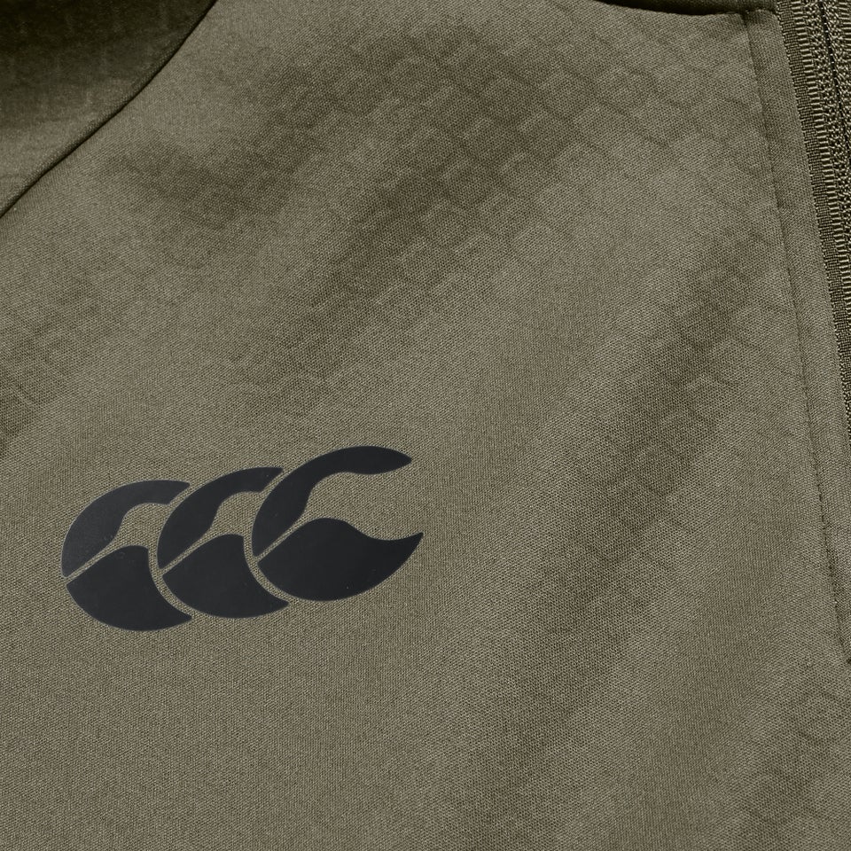 Mens Ireland 1/4 Zip Training Top Green/Black