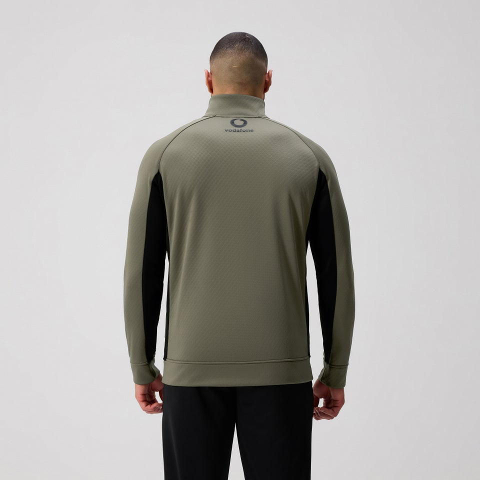 Mens Ireland 1/4 Zip Training Top Green/Black