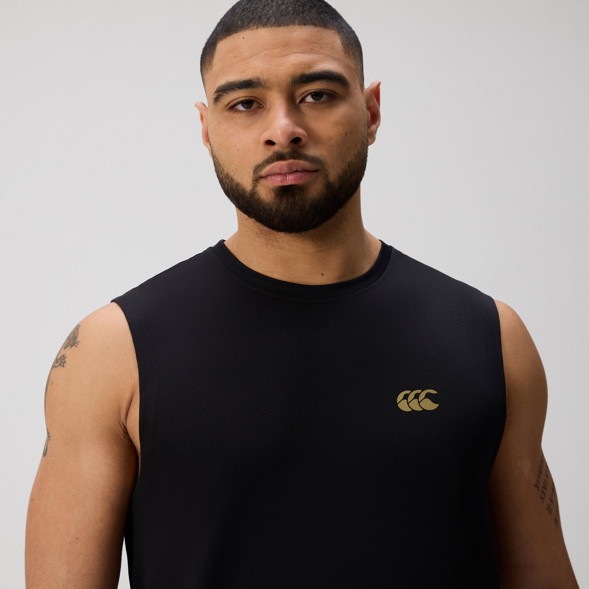 Mens Tempo+ Training Tank Black | Canterbury