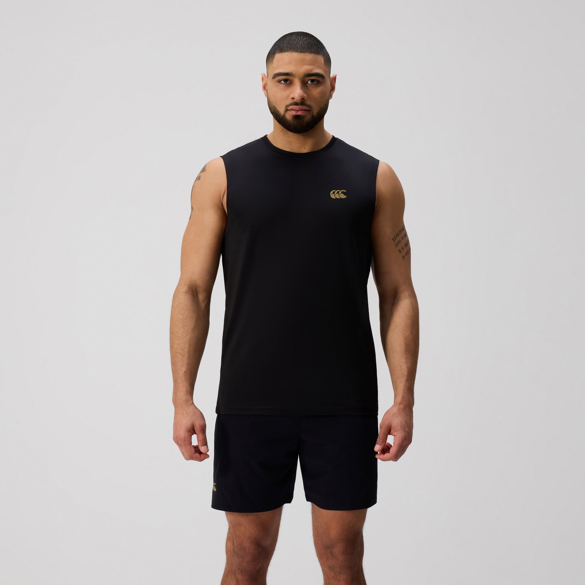Mens Tempo+ Training Tank Black | Canterbury