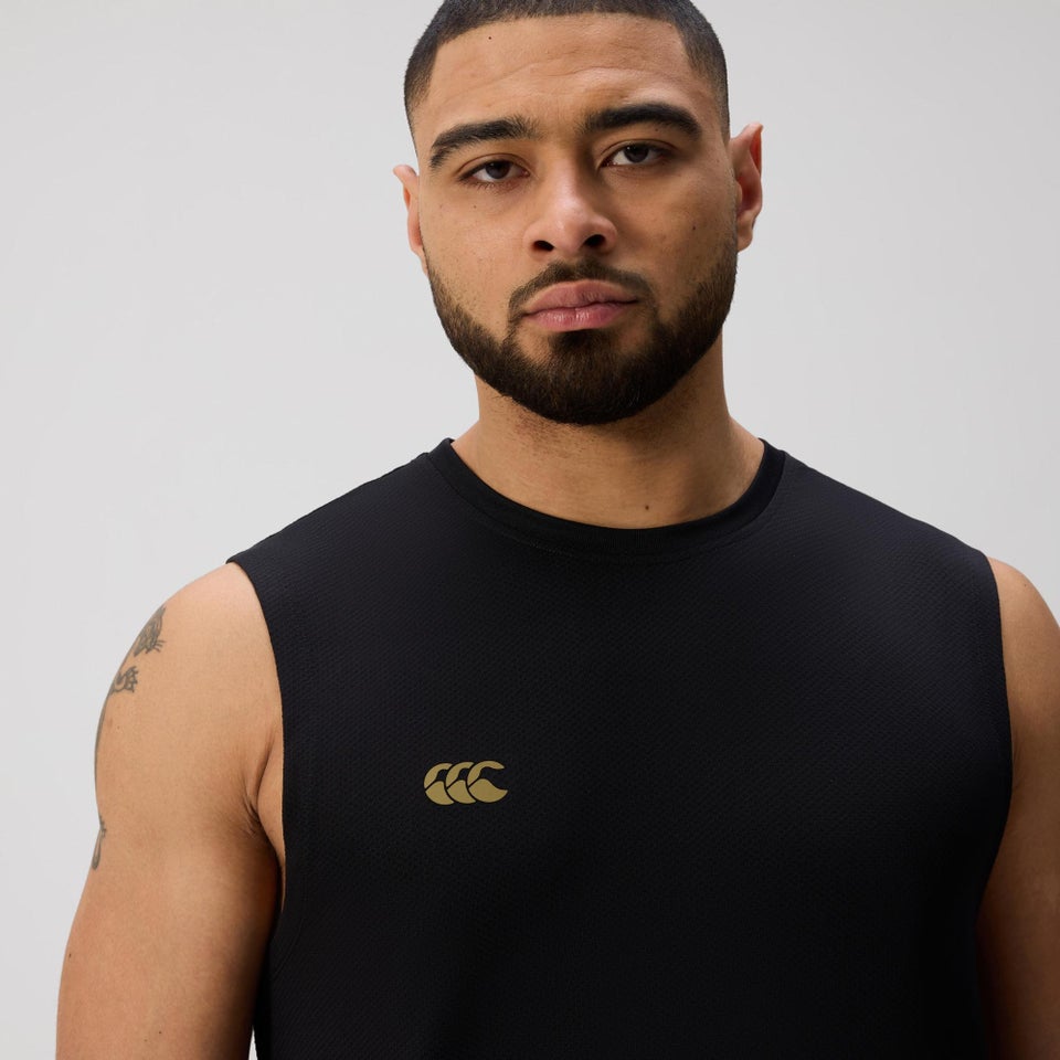 MENS TEMPO+ TRAINING TANK BLACK