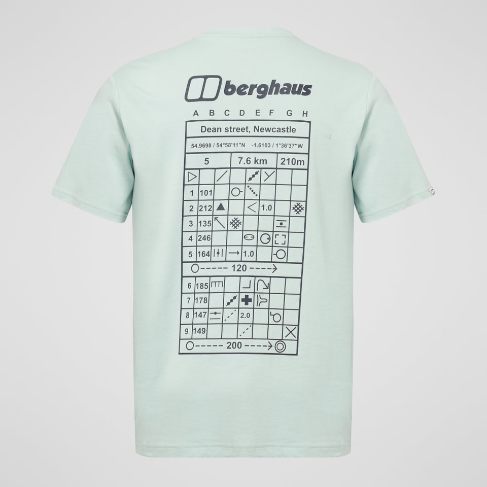 Unisex Orienteer Symbols Tee - Evernia Green
