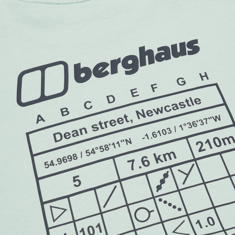 Unisex Orienteer Symbols Tee - Evernia Green