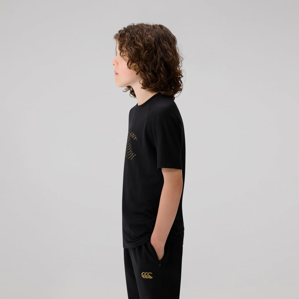 Kids Tempo+ Training T-Shirt Black