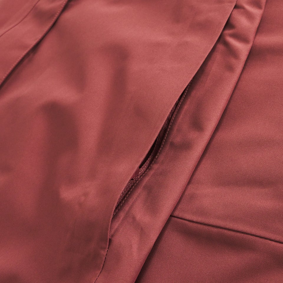 Omeara lange wasserdichte Jacke für Damen - Rot