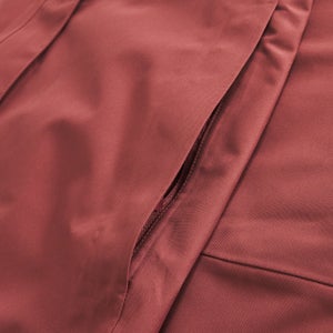 Omeara lange wasserdichte Jacke für Damen - Rot