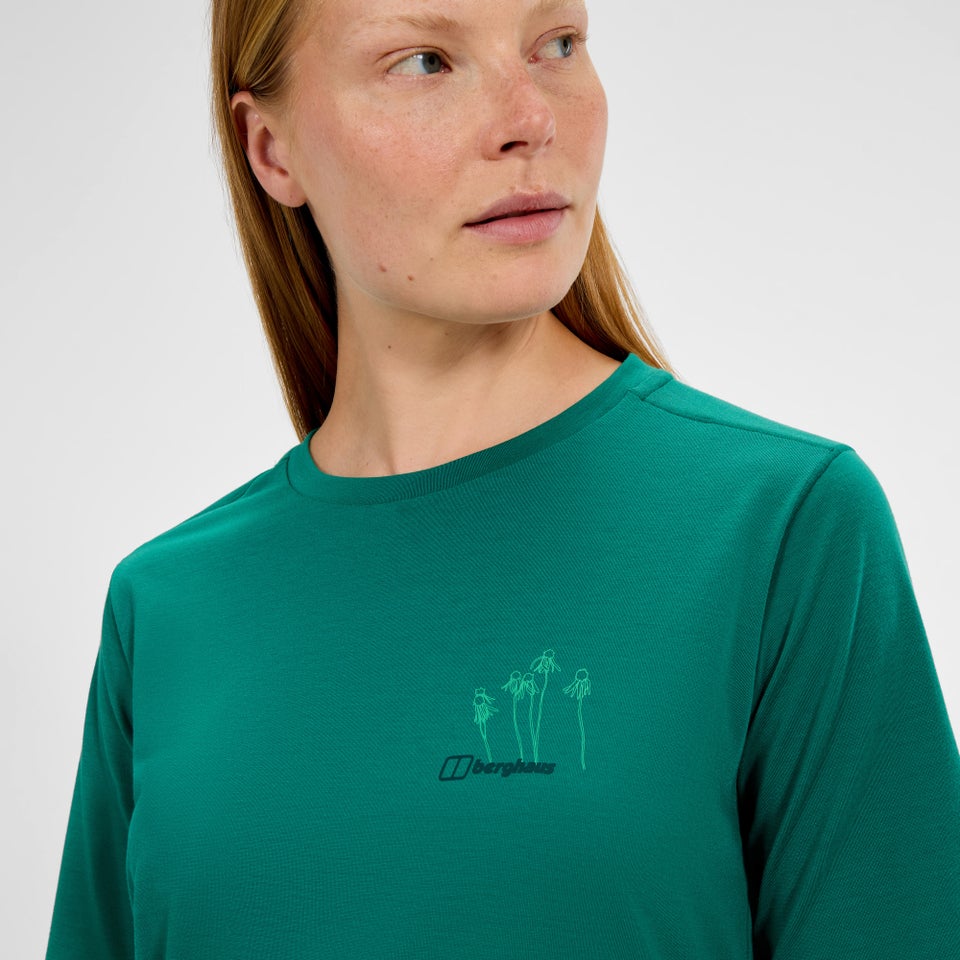 Women's Coneflower Short Sleeves Tee - Green