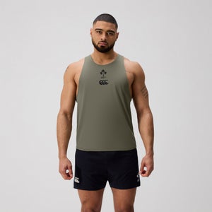Mens Ireland Poly Training Singlet Green