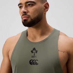 Mens Ireland Poly Training Singlet Green