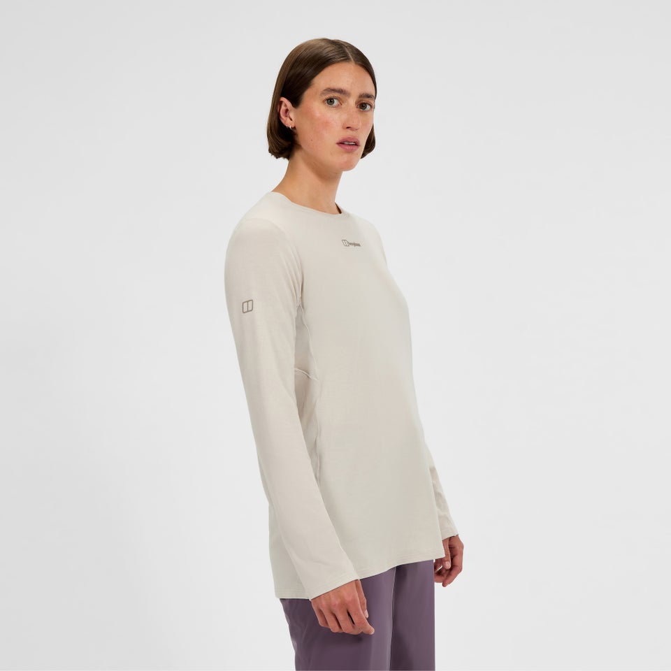 Women's Delta Long Sleeve Tech Tee - Grey