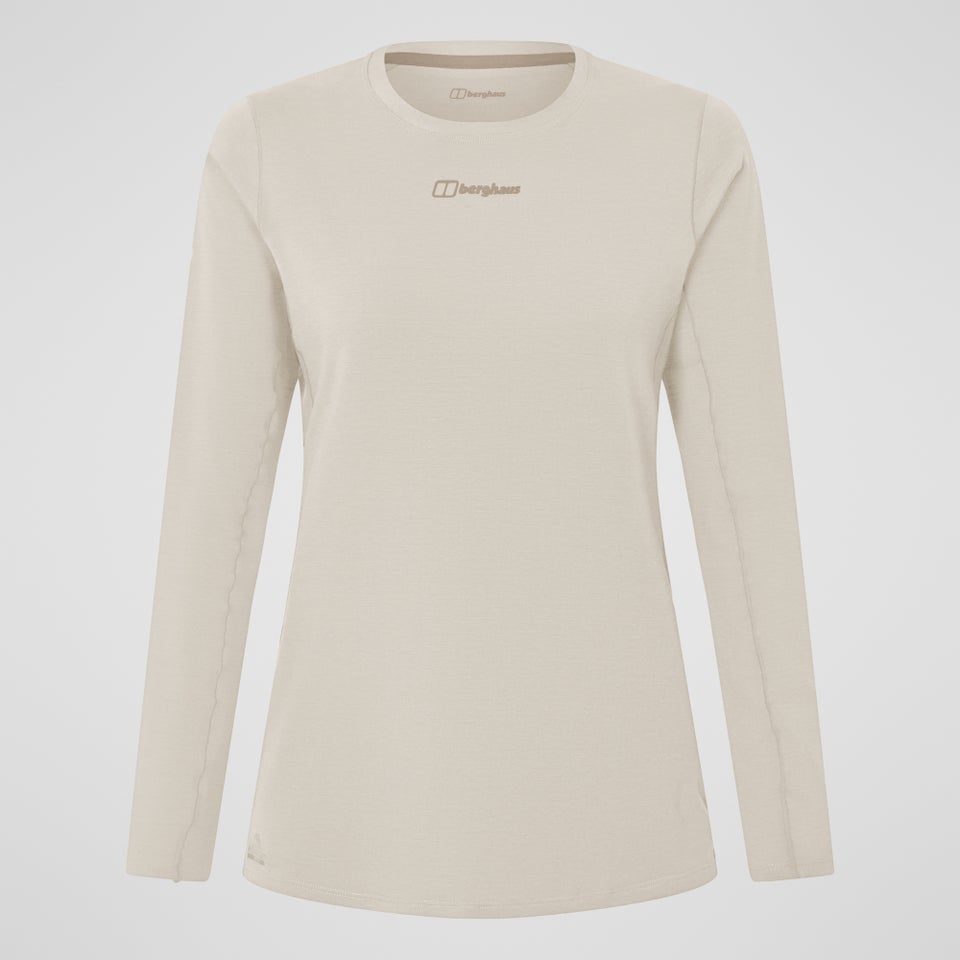 Women's Delta Long Sleeve Tech Tee - Grey