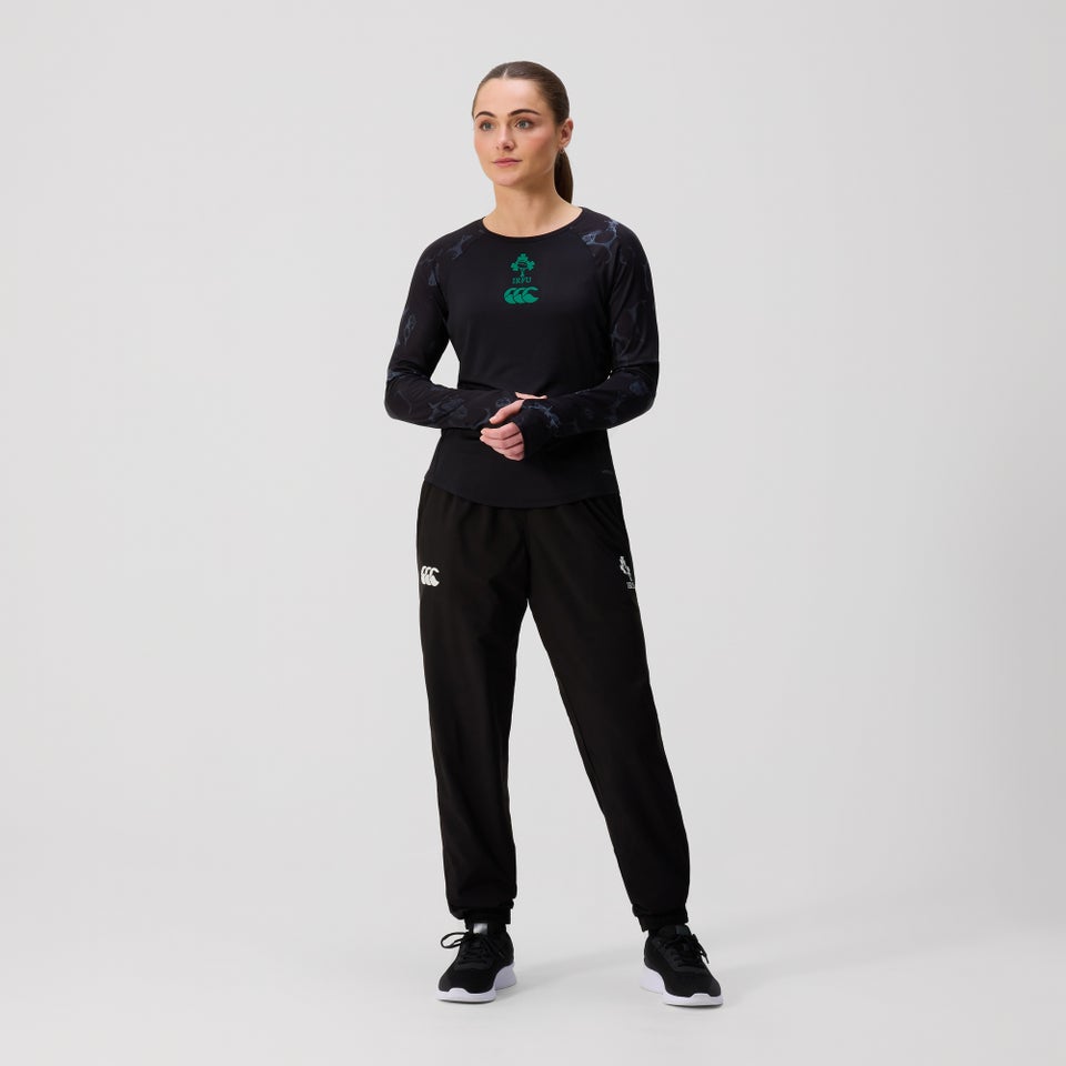 Womens Ireland Woven Training Pant Black