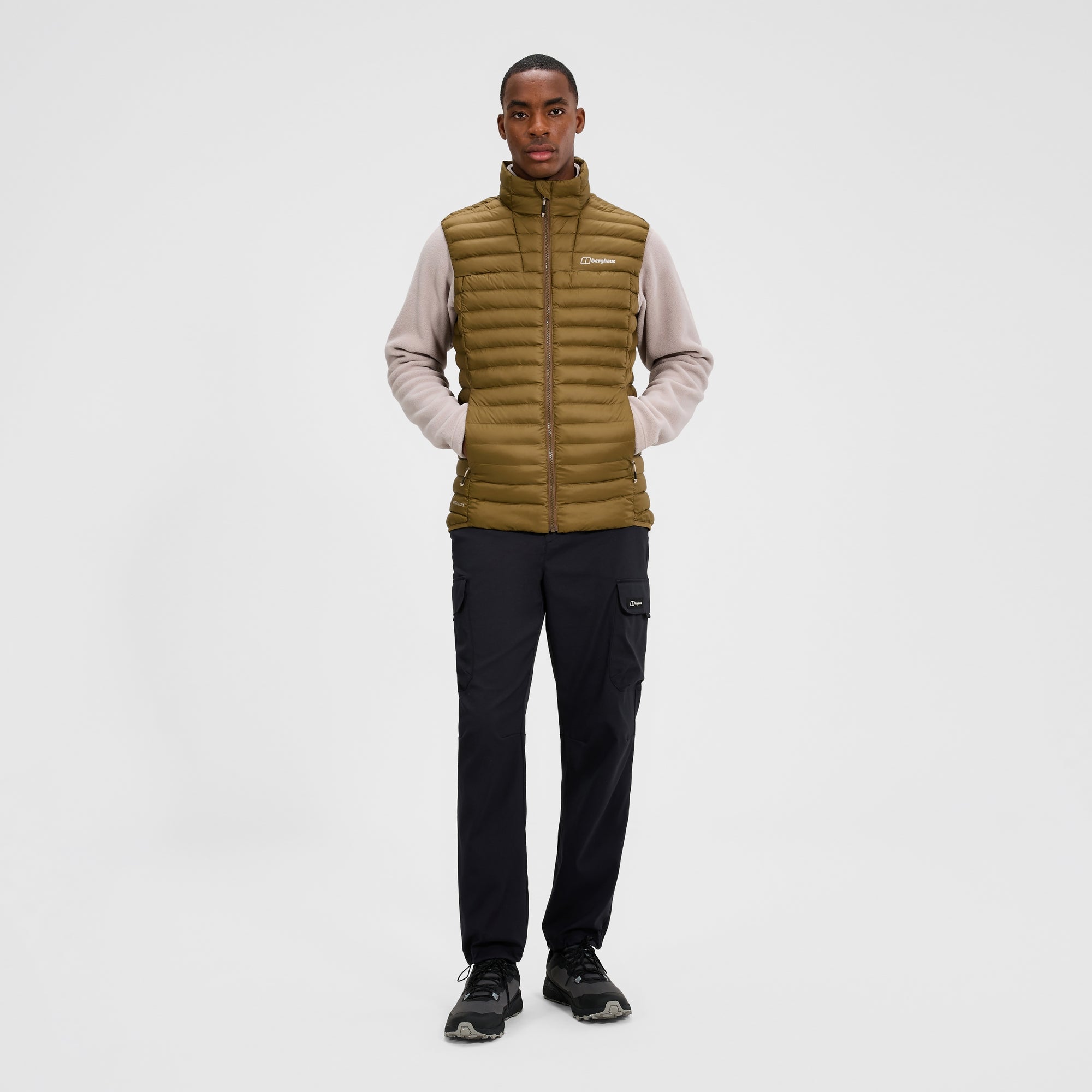 Men's Vaskye Synthetic Insulated Vest - Brown | Berghaus