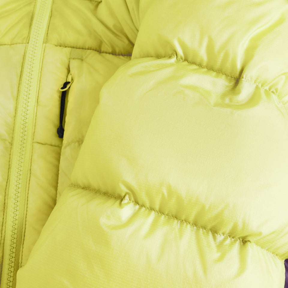 Women's MTN Arete Ultra Down Hoody - Yellow/Purple