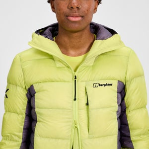 Women's MTN Arete Ultra Down Hoody - Yellow/Purple