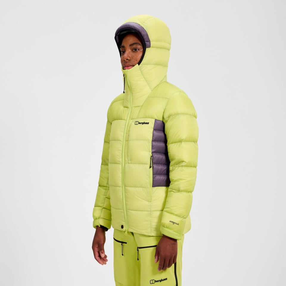 Women's MTN Arete Ultra Down Hoody - Yellow/Purple
