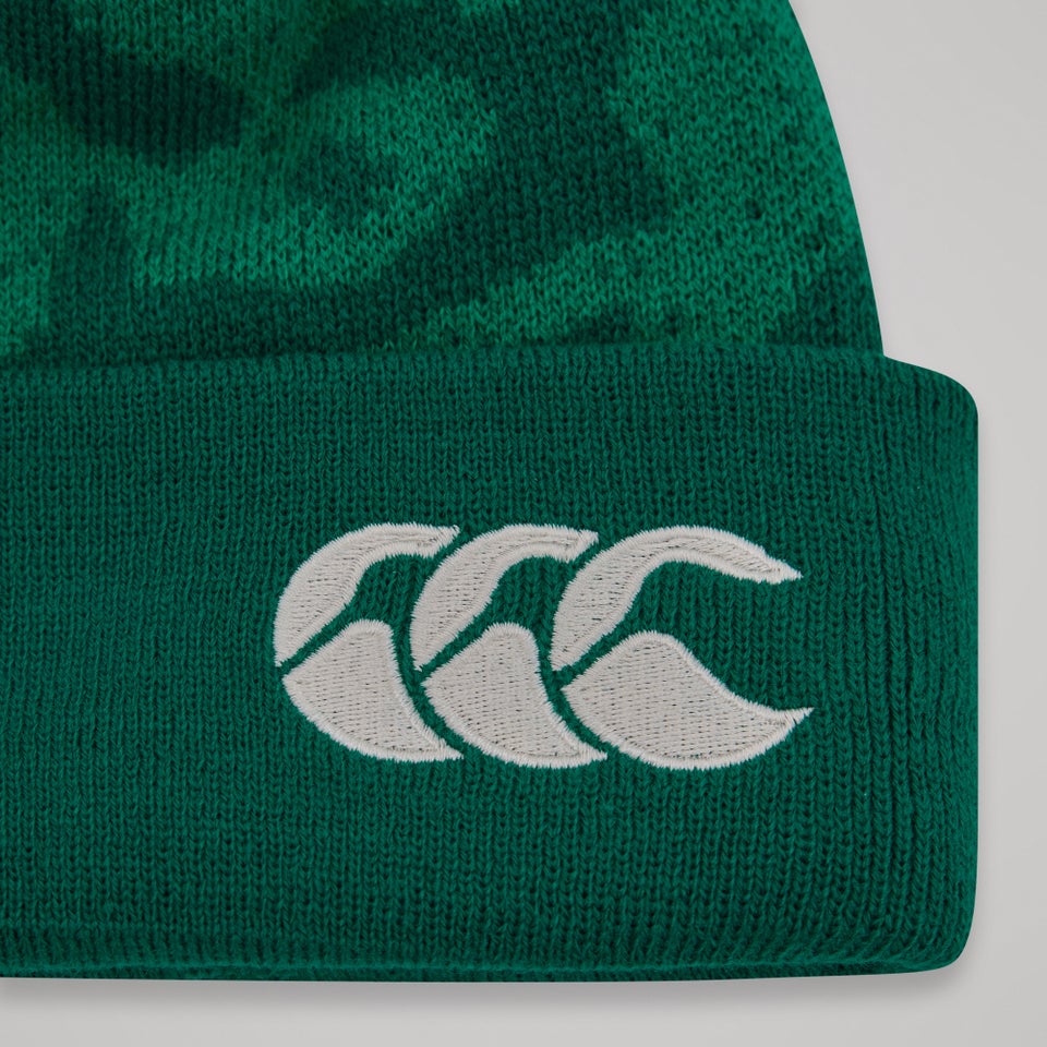 Adult Unisex Ireland Bobble Hat Green