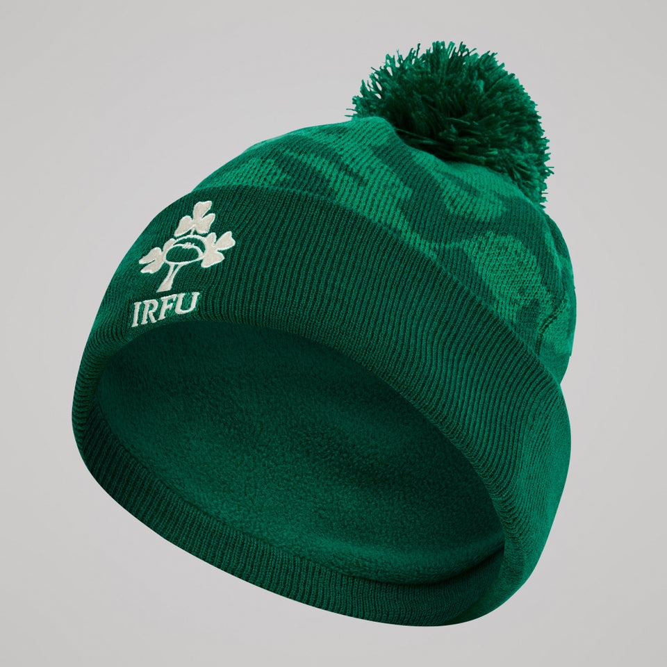 Adult Unisex Ireland Bobble Hat Green