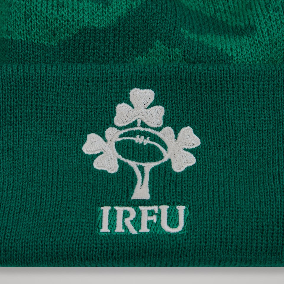 Adult Unisex Ireland Bobble Hat Green