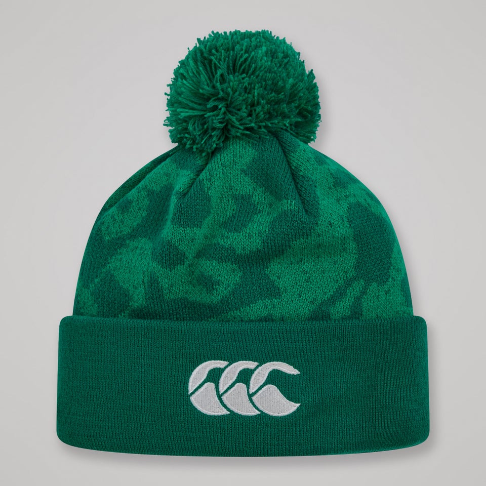 Adult Unisex Ireland Bobble Hat Green