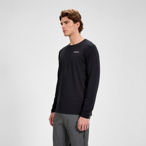 Men's Delta Long Sleeve Tech Tee - Black