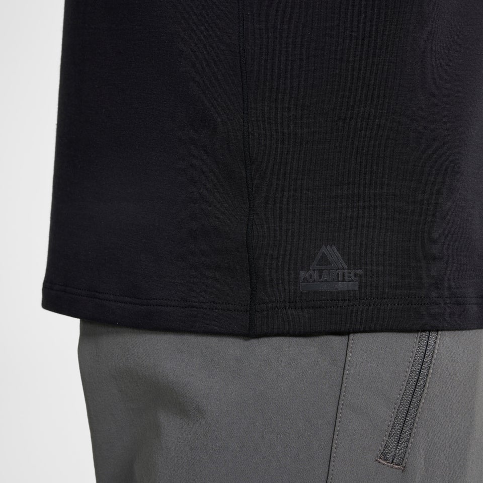 Men's Delta Long Sleeve Tech Tee - Black